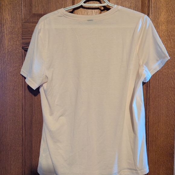 Shein Cream T-Shirt - Picture 3 of 4